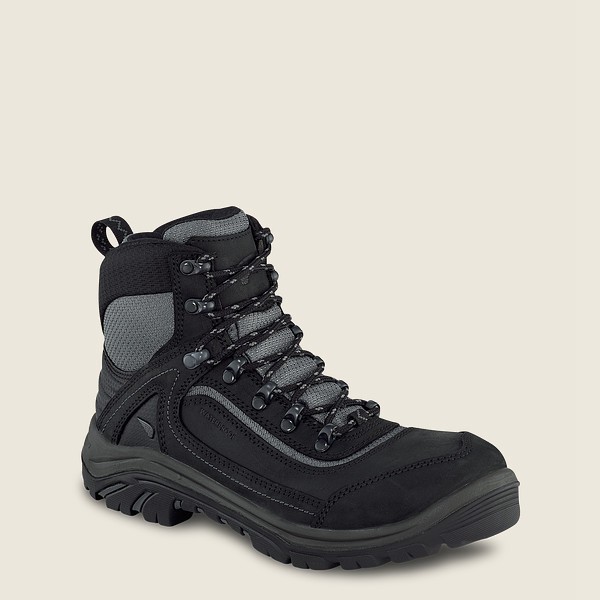 Red Wing Iş Botu Bayan - Trades - 6-Inch Waterproof Safety Toe - Siyah/Gri - 70GKZUFAQ